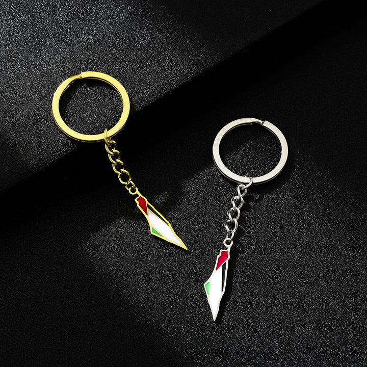 Heritage Map Keychain Accessories | ميداليات خريطة أرضنا من تراث أهلنا