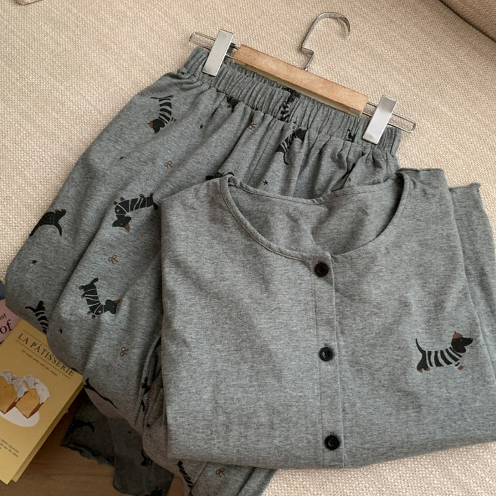 The Whimsical Print Cotton Sleepwear Set