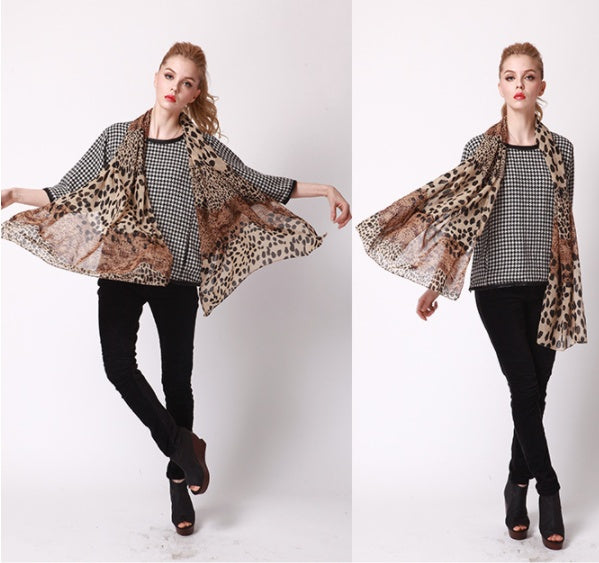 The Leopard Heritage Silk Scarf