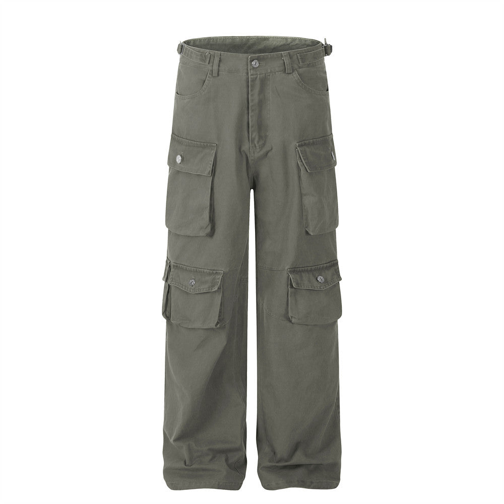 Men’s Multi-Pocket Cargo Pants | Casual Loose Fit