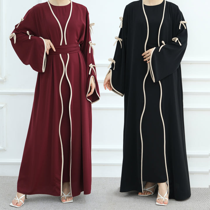The Ribbon Drape Abaya Set