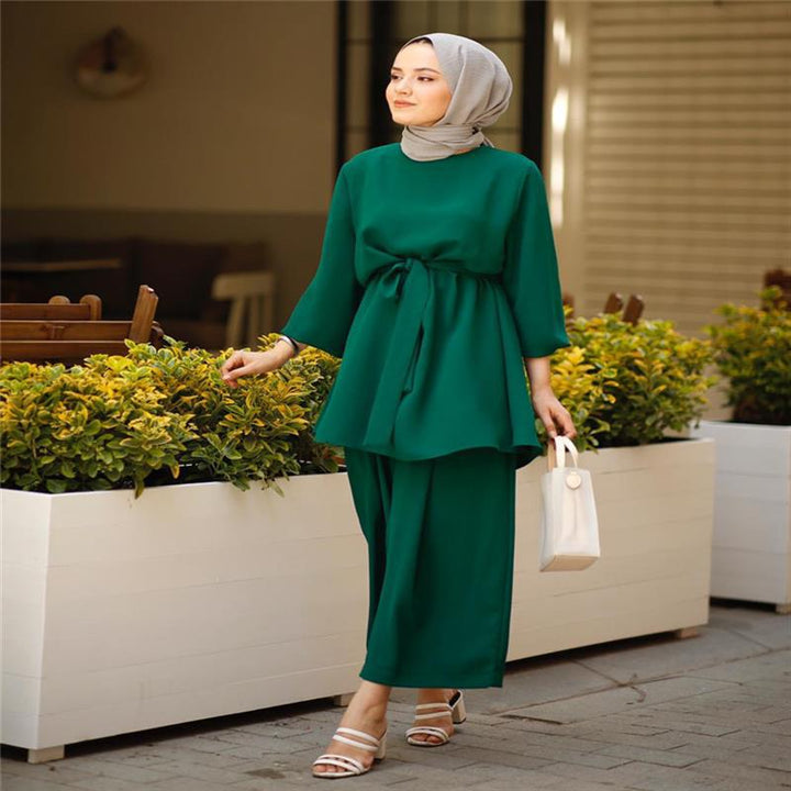 Set Elegant Two Piece Modest Outfit