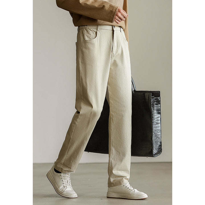Men’s Heavy Stretch Jeans | Straight Leg Casual Denim