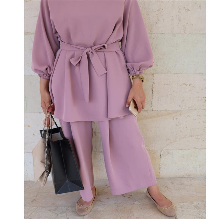 Set Elegant Two Piece Modest Outfit