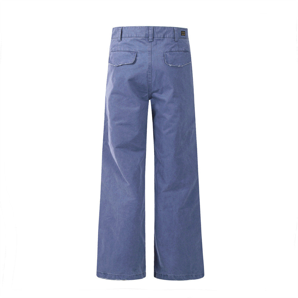 Men’s Wide Leg Casual Pants | Loose Solid Color Trousers