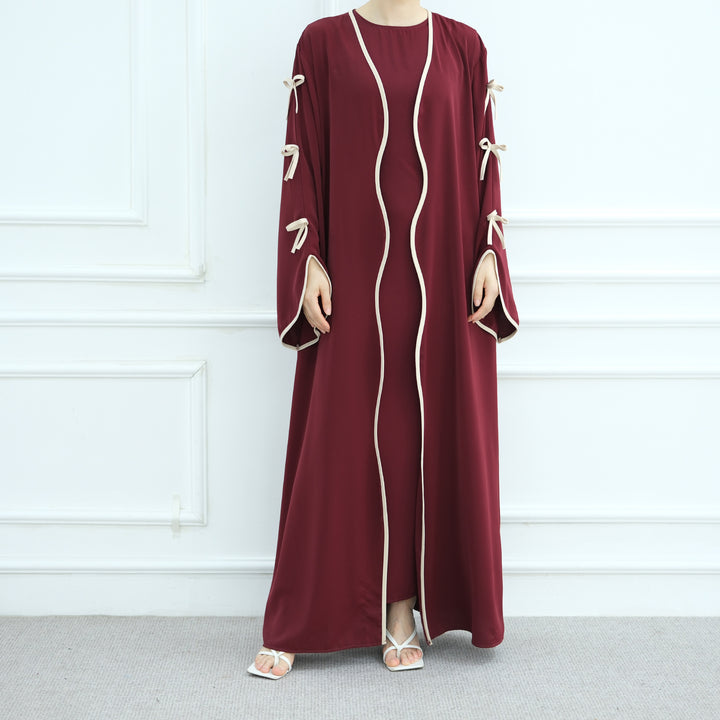 The Ribbon Drape Abaya Set