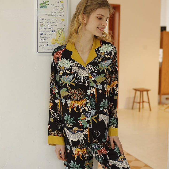 VINACHY | Premium Viscose-Satin Loungewear Set