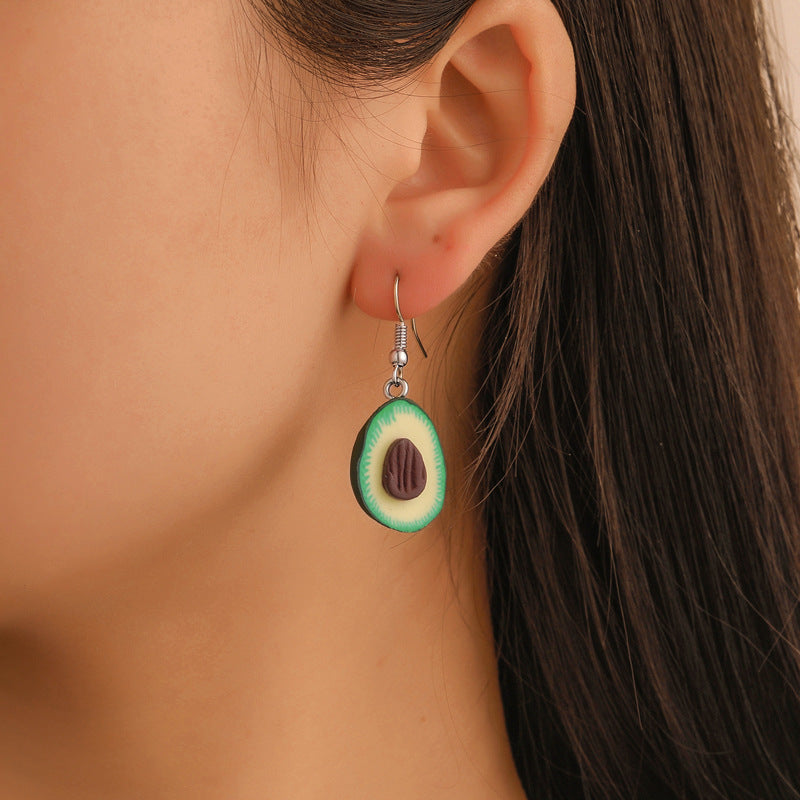 Women’s Avocado Clay Jewelry Set | طقم إكسسوار نسائي بتصميم أفوكادو