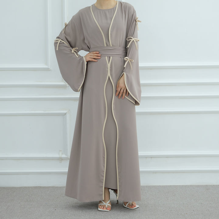The Ribbon Drape Abaya Set