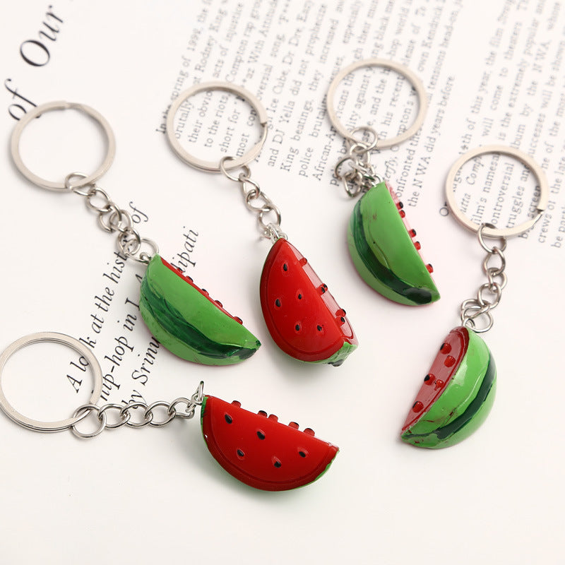 Women’s Watermelon Slice Keychain Pendant | ميدالية نسائية بتصميم شريحة بطيخ