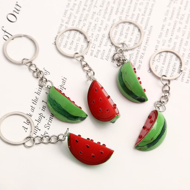 Women’s Watermelon Slice Keychain Pendant | ميدالية نسائية بتصميم شريحة بطيخ