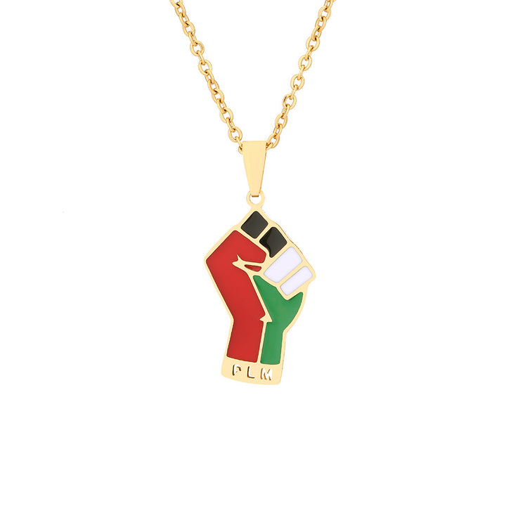 Women’s Heritage Map Pendant Necklace | قلادة خريطة أرضنا من تراث أهلنا