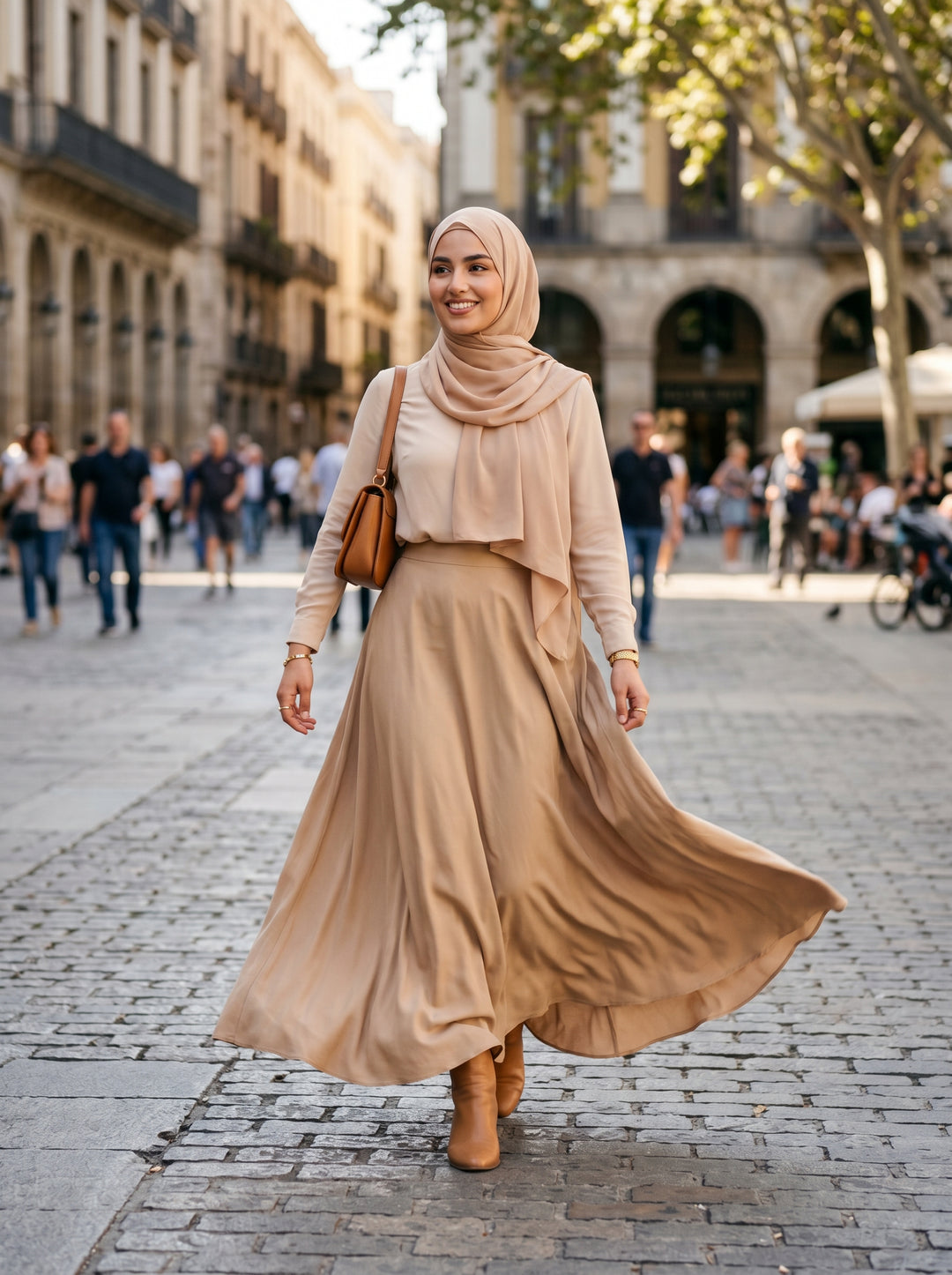 HARMONY - TENCEL SKIRT - ARTICHOKE
