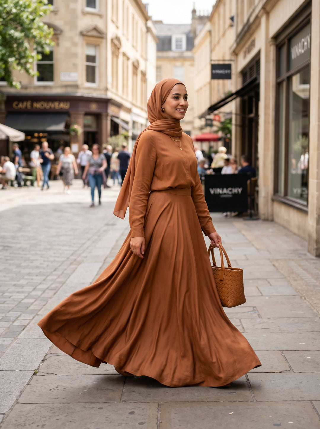 HARMONY - TENCEL SKIRT - ARTICHOKE