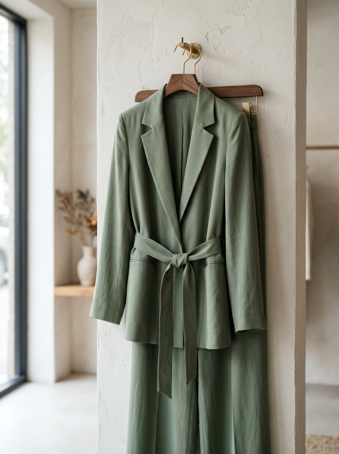 Women’s Urban Linen Jacket & Trousers Set | طقم نسائي كتان بجاكيت وبنطلون