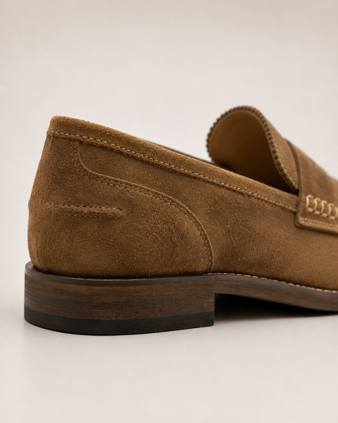 Men’s Camel Suede Leather Loafers | حذاء لوفر رجالي جلد شمواه تركي بلون جملي