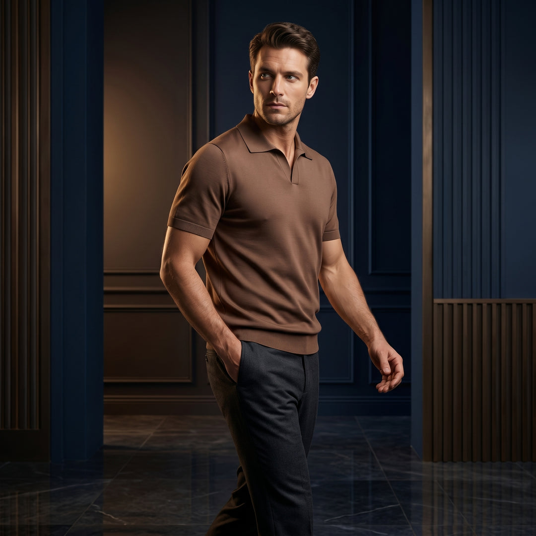 Men’s Eleganto Knitted Polo T-Shirt