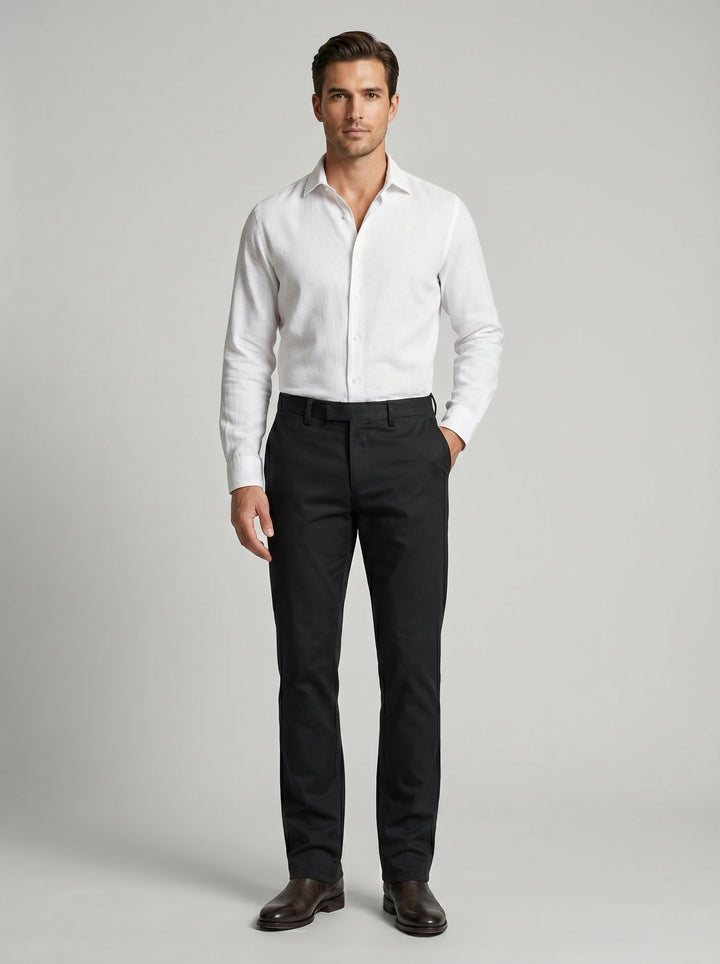 Men’s Sereno Cotton Stretch Trousers | بنطلون سيرينو الرجالي بملمس قطني مرن