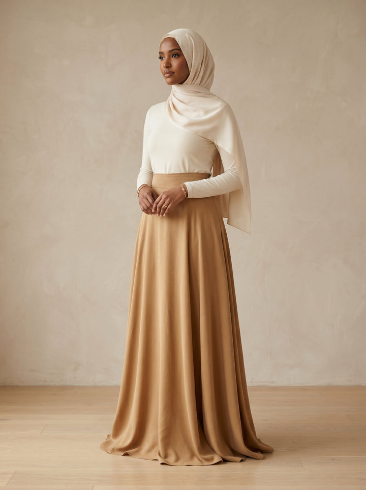 HARMONY - TENCEL SKIRT - ARTICHOKE