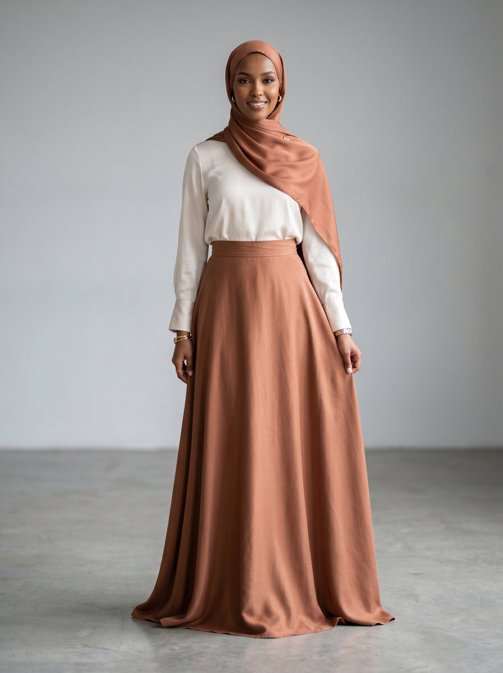 HARMONY - TENCEL SKIRT - ARTICHOKE