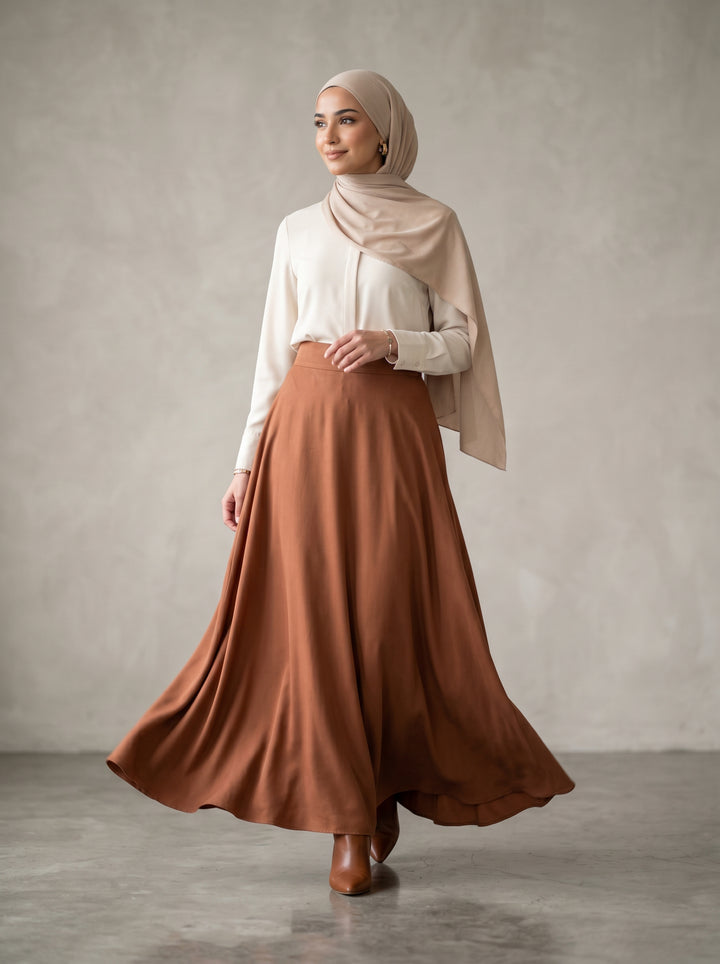 HARMONY - TENCEL SKIRT - ARTICHOKE