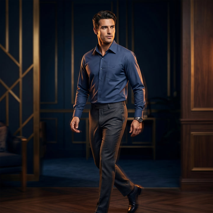 Men’s Sereno Cotton Stretch Trousers | بنطلون سيرينو الرجالي بملمس قطني مرن