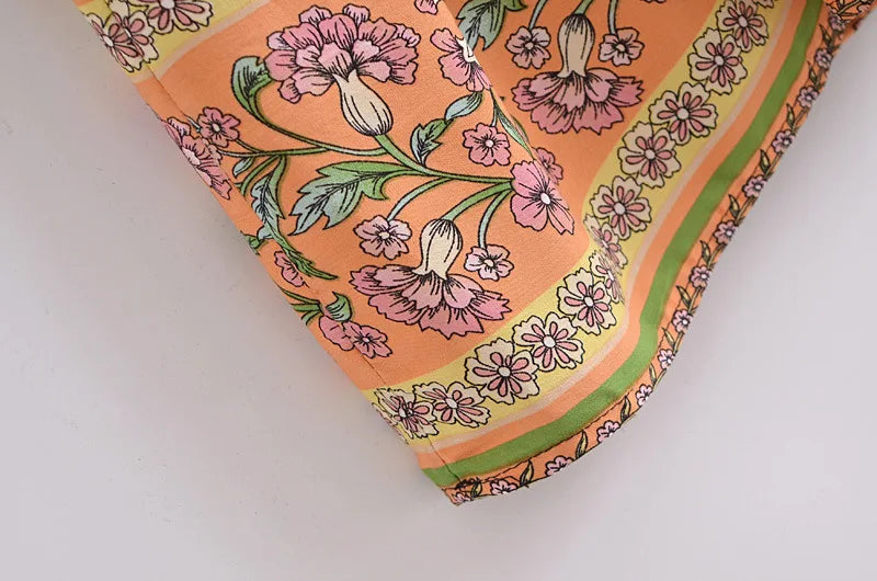 Women’s Boho Soft Lounge Dress | جلابية صيفية ناعمة للبيت - Floral