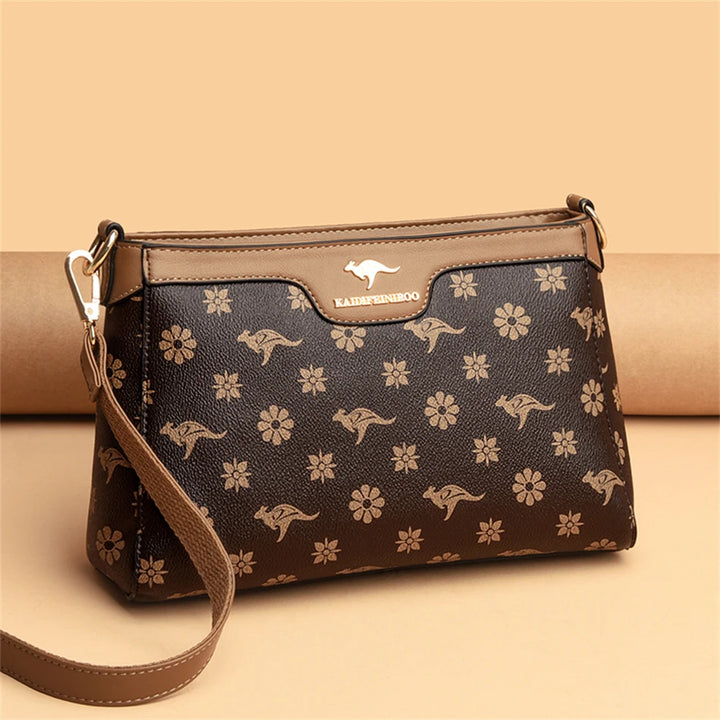 Women’s Printed Top-Handle Shoulder Bag | حقيبة نسائية مطبوعة بيد علوية