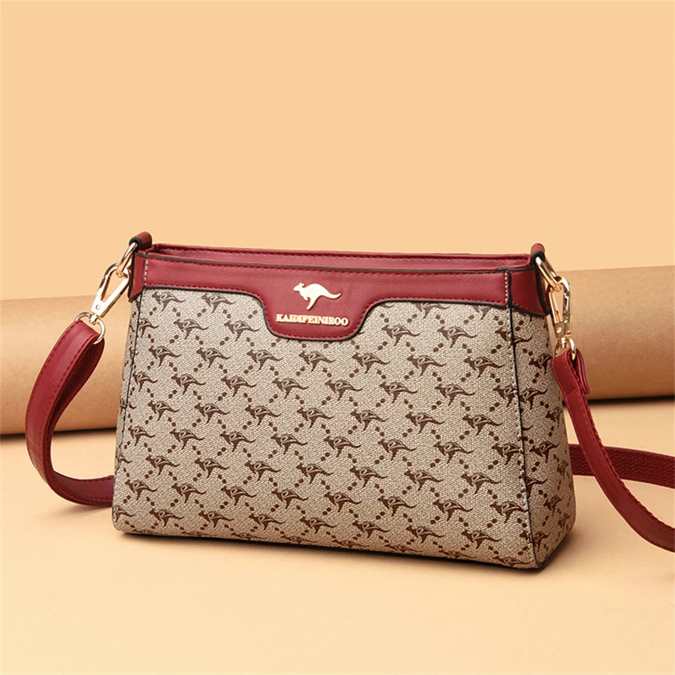 Women’s Printed Top-Handle Shoulder Bag | حقيبة نسائية مطبوعة بيد علوية