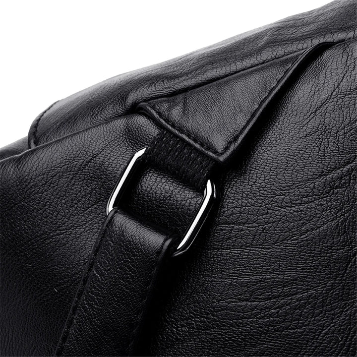 Women’s Everyday Leather-Look Backpack | حقيبة ظهر نسائية ناعمة لليوميات