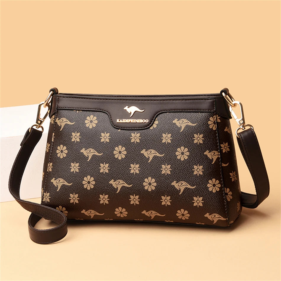 Women’s Printed Top-Handle Shoulder Bag | حقيبة نسائية مطبوعة بيد علوية