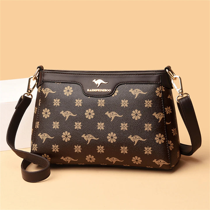 Women’s Printed Top-Handle Shoulder Bag | حقيبة نسائية مطبوعة بيد علوية