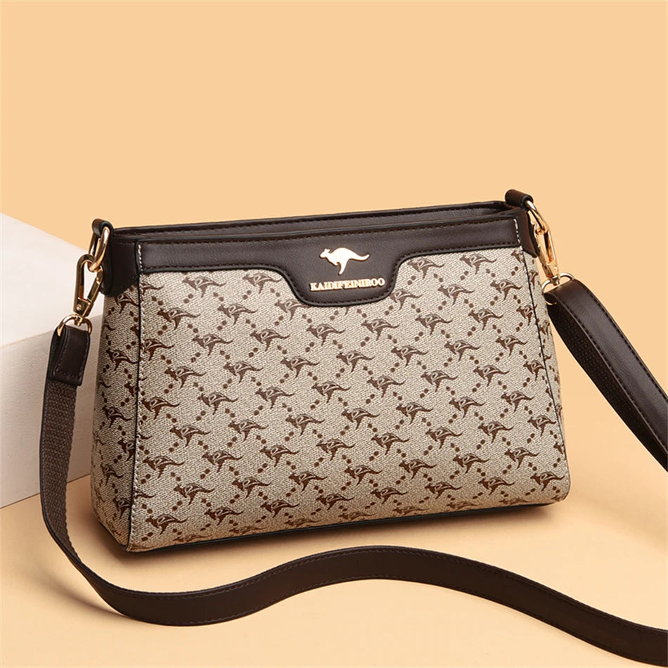 Women’s Printed Top-Handle Shoulder Bag | حقيبة نسائية مطبوعة بيد علوية