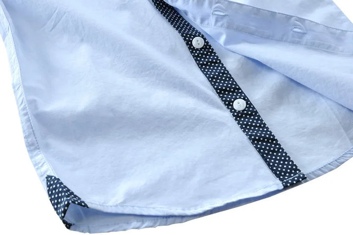 Boys’ Solid Long Sleeve Shirt 3–12 Years | قميص أولاد سادة بأكمام طويلة لعمر ٣–١٢ سنة