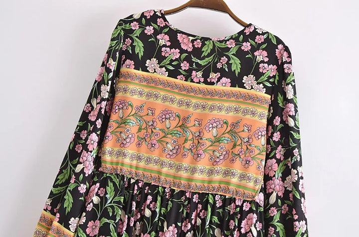 Women’s Boho Soft Lounge Dress | جلابية صيفية ناعمة للبيت - Floral