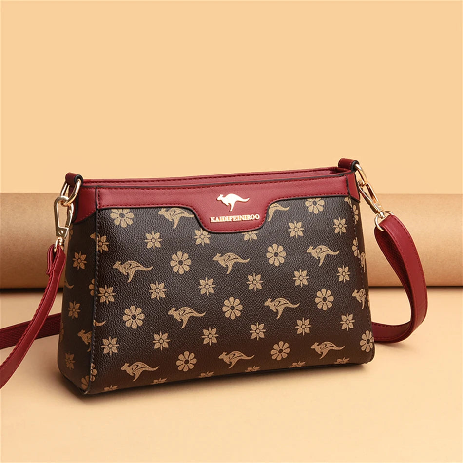 Women’s Printed Top-Handle Shoulder Bag | حقيبة نسائية مطبوعة بيد علوية