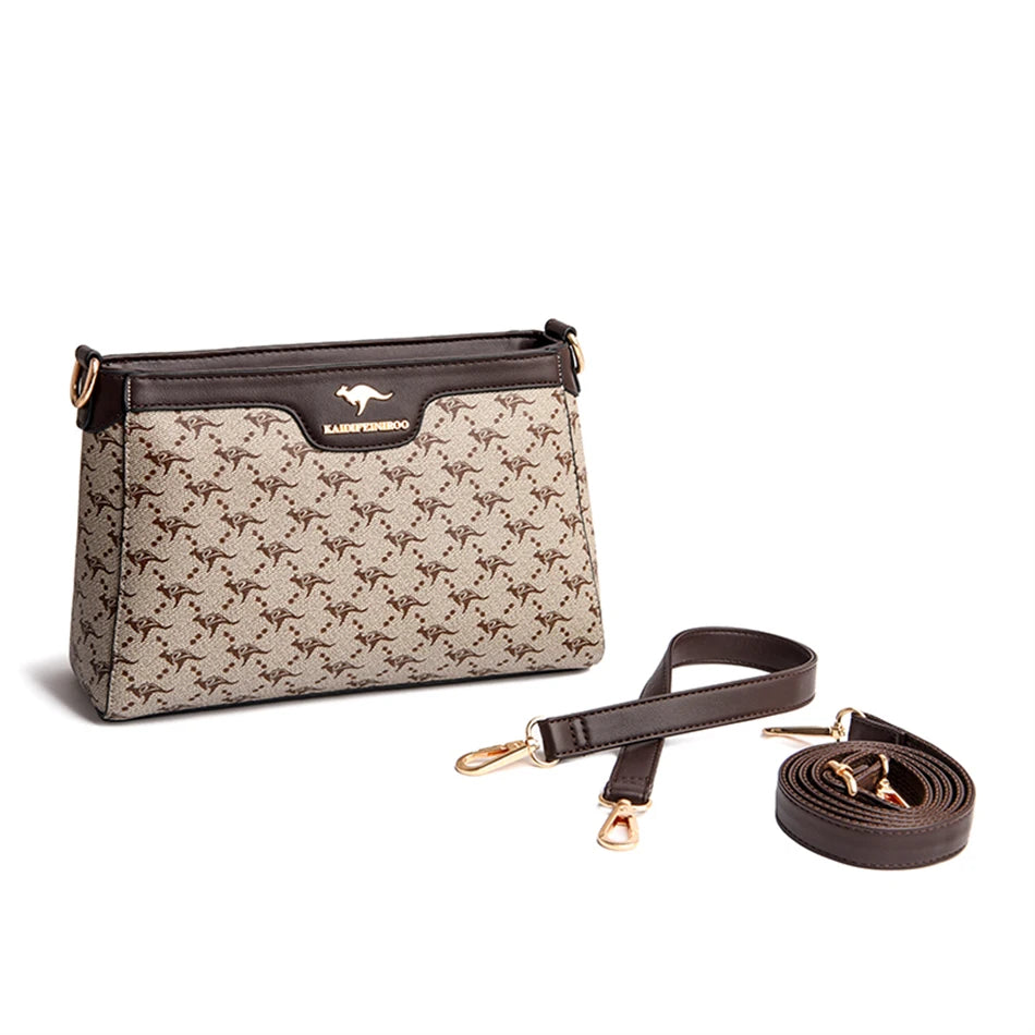 Women’s Printed Top-Handle Shoulder Bag | حقيبة نسائية مطبوعة بيد علوية