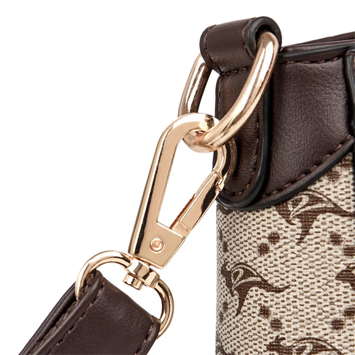 Women’s Printed Top-Handle Shoulder Bag | حقيبة نسائية مطبوعة بيد علوية