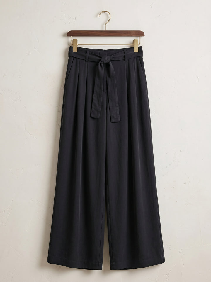 FLOWING - TENCEL TROUSERS - BEIGE