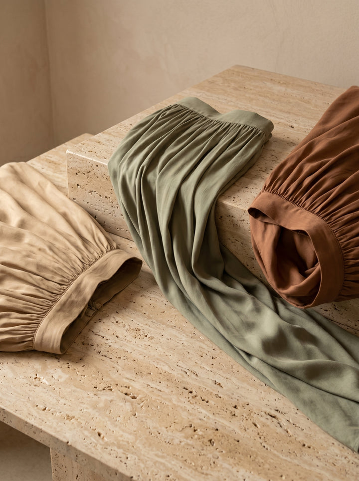 HARMONY - TENCEL SKIRT - ARTICHOKE