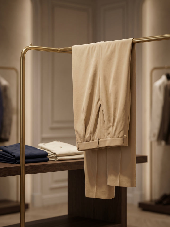 Men’s Sereno Cotton Stretch Trousers | بنطلون سيرينو الرجالي بملمس قطني مرن