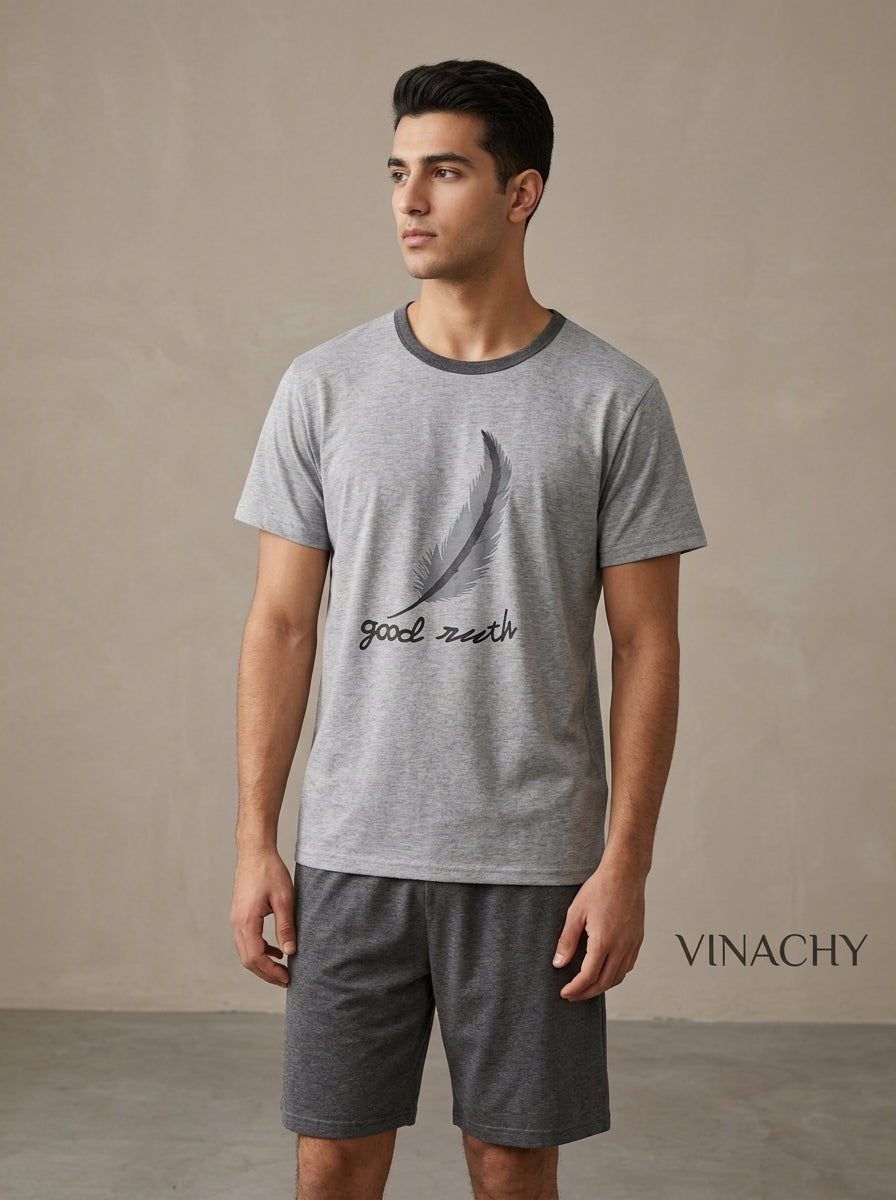 Men’s Cotton Pajamas Set | Casual Comfortable Sleepwear