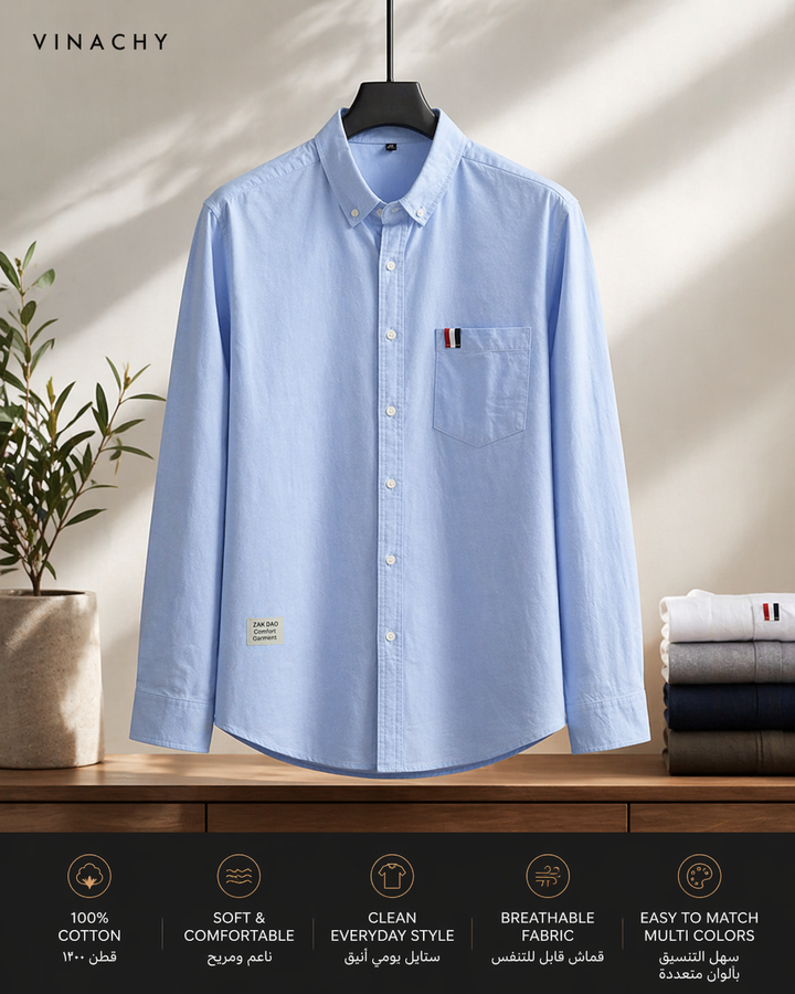 Men’s Cotton Casual Shirt | Clean Everyday Style
