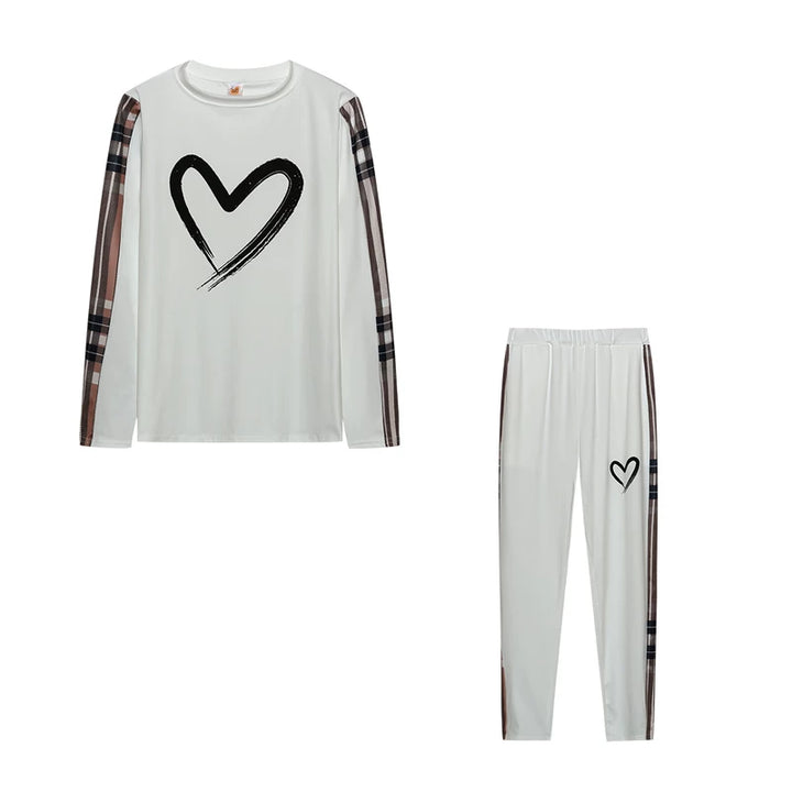 Women’s Casual 2-Piece Set | Long Sleeve Top & Relaxed Fit Pants