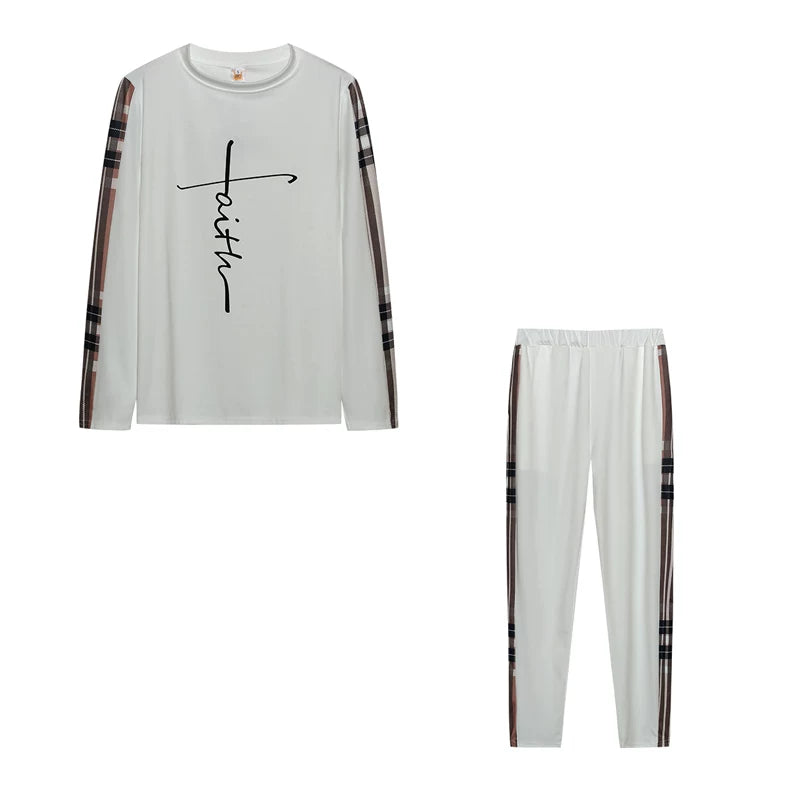 Women’s Casual 2-Piece Set | Long Sleeve Top & Relaxed Fit Pants