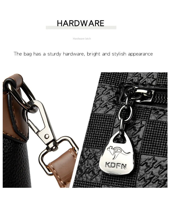 Women’s Plaid Shoulder Crossbody Bag | حقيبة نسائية بنقشة مربعات