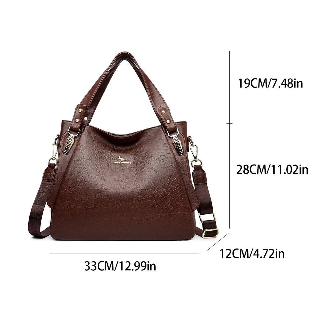 Women’s Soft Top-Handle Bag | Large Capacity Shoulder Tote