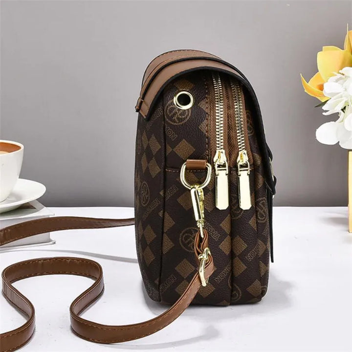 Women's Plaid Crossbody Phone Bag | حقيبة هاتف نسائية كروس بودي بنقشة مربعات