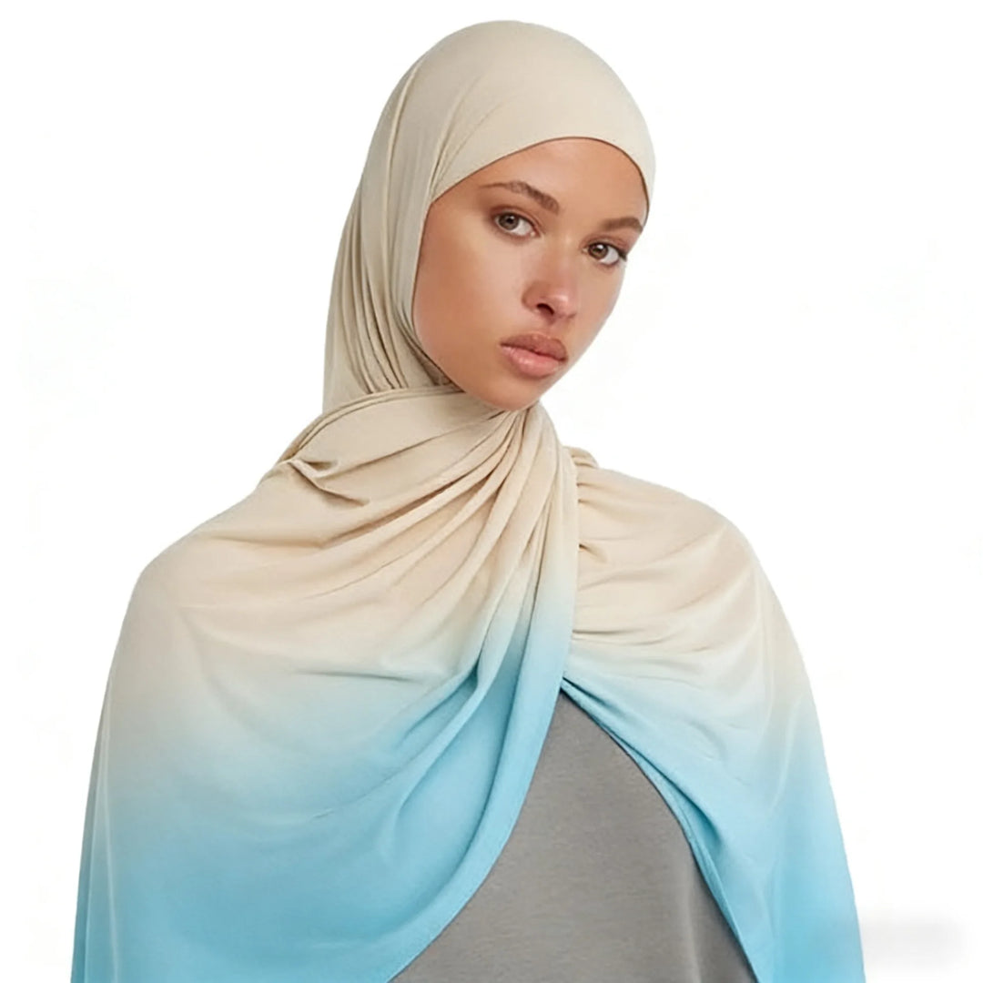 Women’s Liquid Jersey Hijab Scarf | Gradient Everyday Drape
