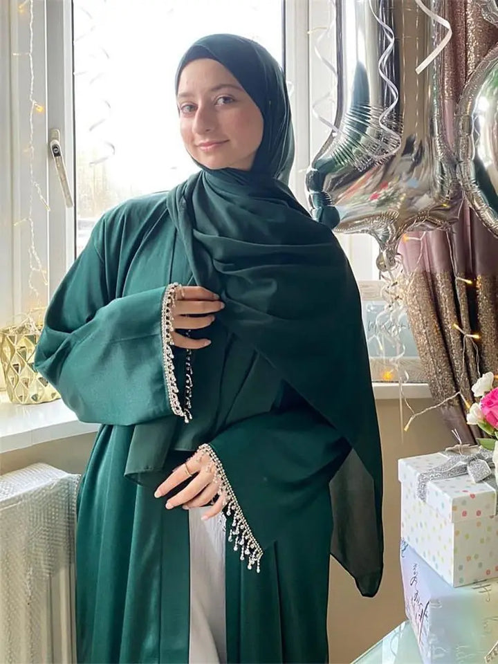 The Draped Kimono Abaya Set